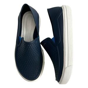 NEW! Crocs Citilane Roka Slip-On Perforated Shoes Size 12 Navy Blue